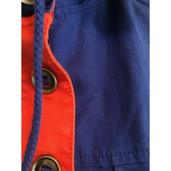 J.CREW Canvas Army Jacket Womens Size XXS 2XS Hooded Cotton Utility Colorful - Picture 6 of 12